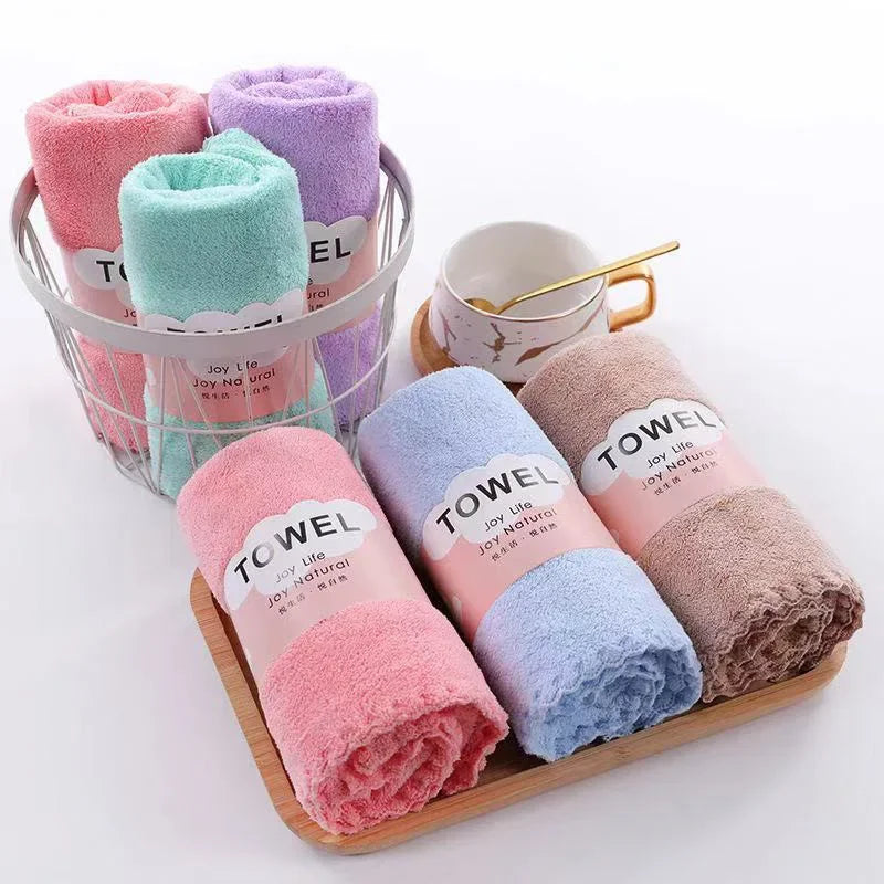 Face Towel Thickened Microfiber Absorbent High-density Coral Fleece Towel Quick Dry Clean Face Soft Absorbent Towel San Remo Shops