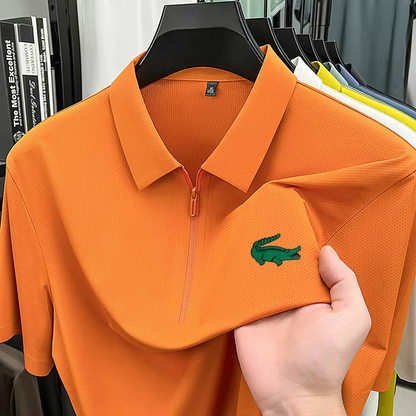 Polo Shirt Seamless Half Zipper
