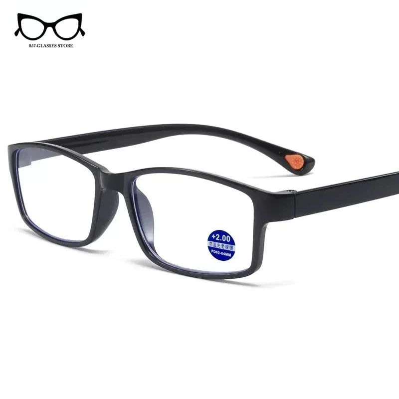 New Ultra Clear Lenses Anti-blue Reading Glasses for Men and Women HD Telephoto Glasses Fashion Smart Zoom Reading Glasses San Remo