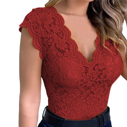 Women Tops Lace Crochet