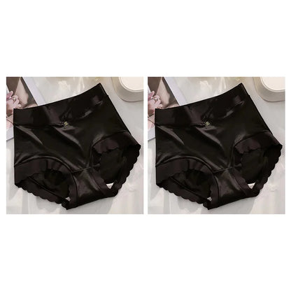 2 Pcs/set Satin Ice silk Underwear