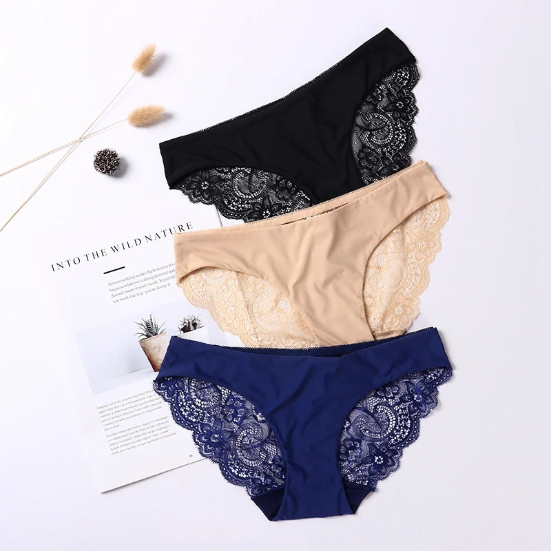 Fashion Lace Panties Briefs Breathable Seamless Panty San Remo