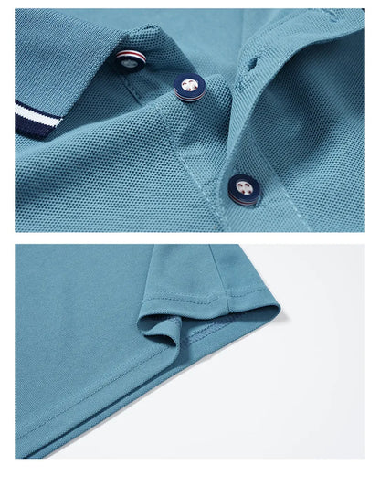 Polo Shirts Short Sleeve Top Casual Lapel Breathable Lightweight