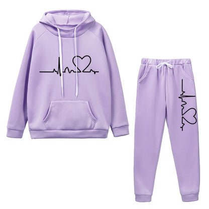 2-Piece Tracksuit Hoodies +Sweatpants