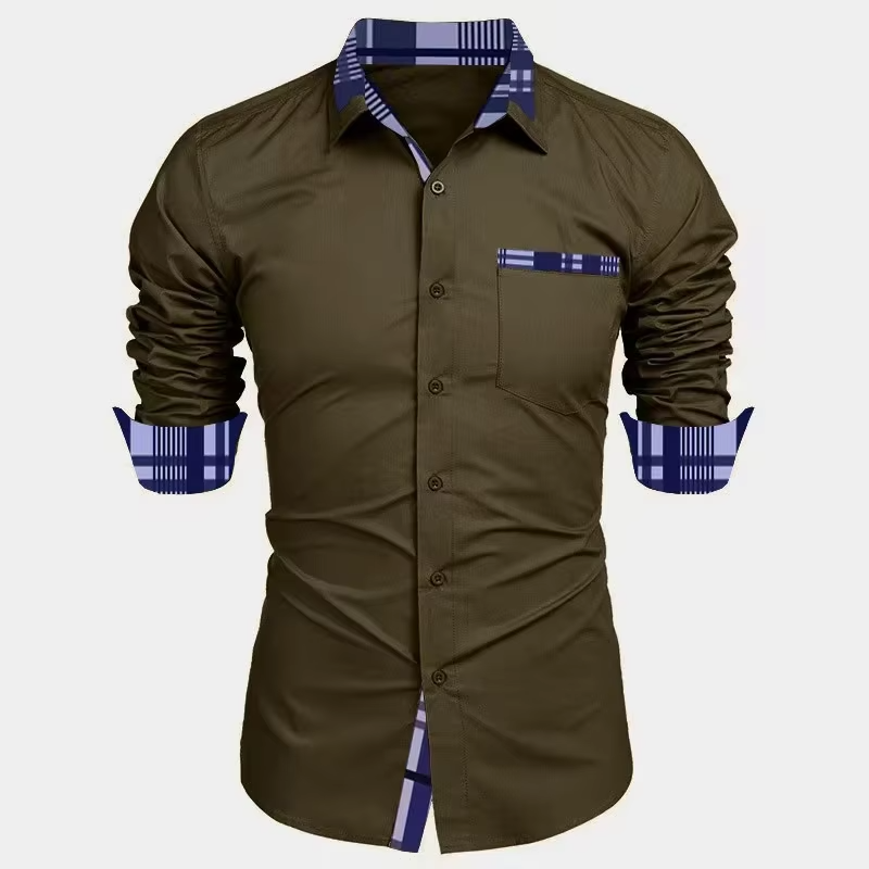 long-sleeved casual shirt