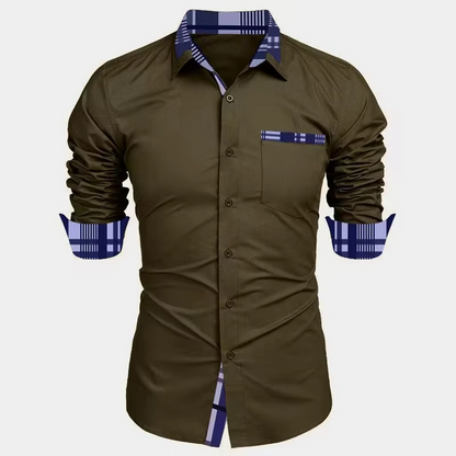 long-sleeved casual shirt