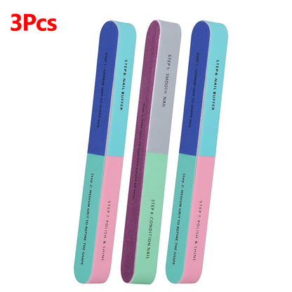 1/5Pcs Nail File Seven-Sided Polishing