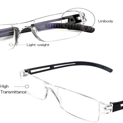 Integrated Reading Glasses, Clear Lenses