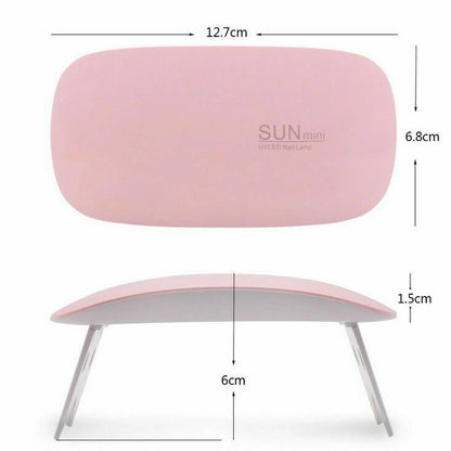 Portable Desk Drying Nail Lamp 6W Mini Nail Dryer Lamp Machine Mini USB UV Polish Manicure Nail Curing Lamps Home Use Nail Light San Remo