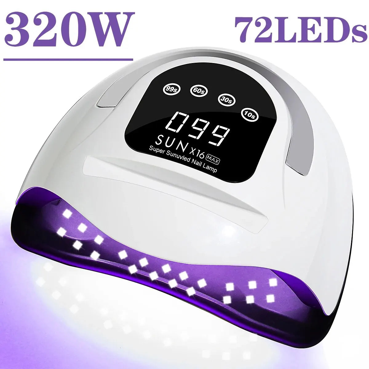 Upgrade Big Power 320W 72LEDs UV LED Lamp for Nails With Four Timer Memory Function Lamp for Gel Polish Drying Lamp for Manicure San Remo