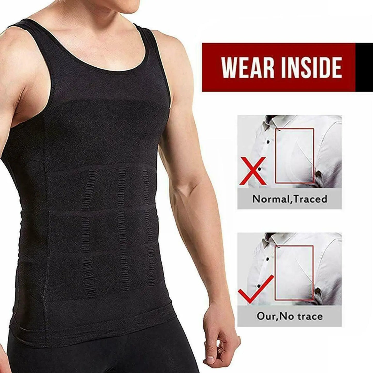 Tight Skinny Men Slimming Elastic Body Shapewear Vest Breathable Top Fitness Shirt Abdomen Control Compression Sport Waist F6h5 San Remo