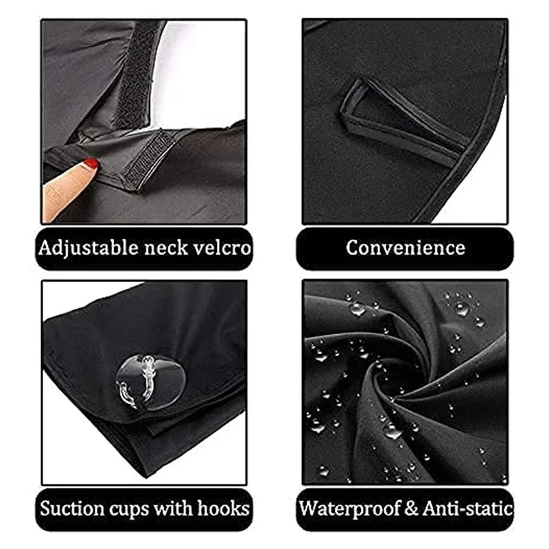 Men's Shave Beard Collector Non-Stick Beard Shaving Cape With Strong Suction Cup Men Gift Beard Gathering Cloth Bib Apron San Remo