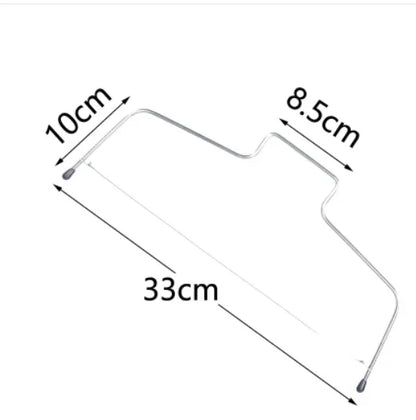 1PC Doppel Linie Kuchen Cut Slicer Einstellbare Edelstahl Gerät Kuchen Dekorieren Form DIY Backformen Küche Kochwerkzeug