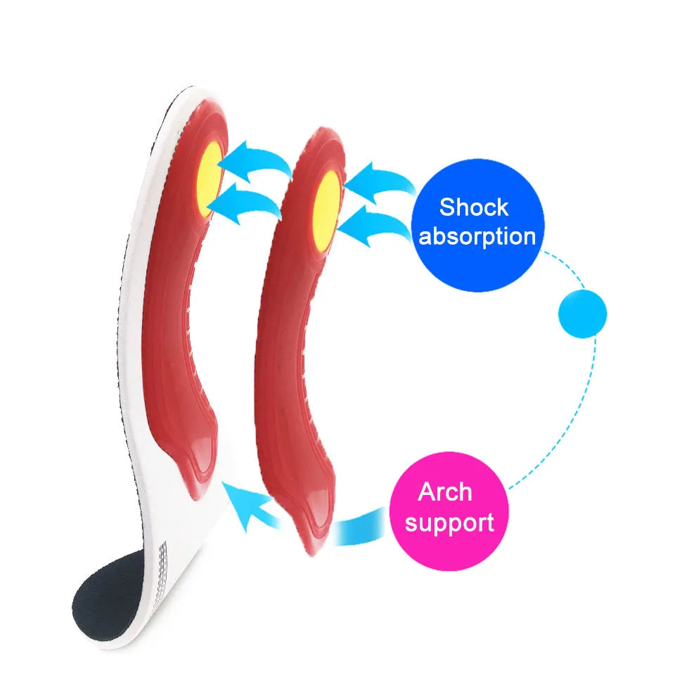 Premium Orthotic High Arch Support Insoles Gel Pad Arch Support Flat Feet For Women / Men orthopedic Foot pain San Remo Shops