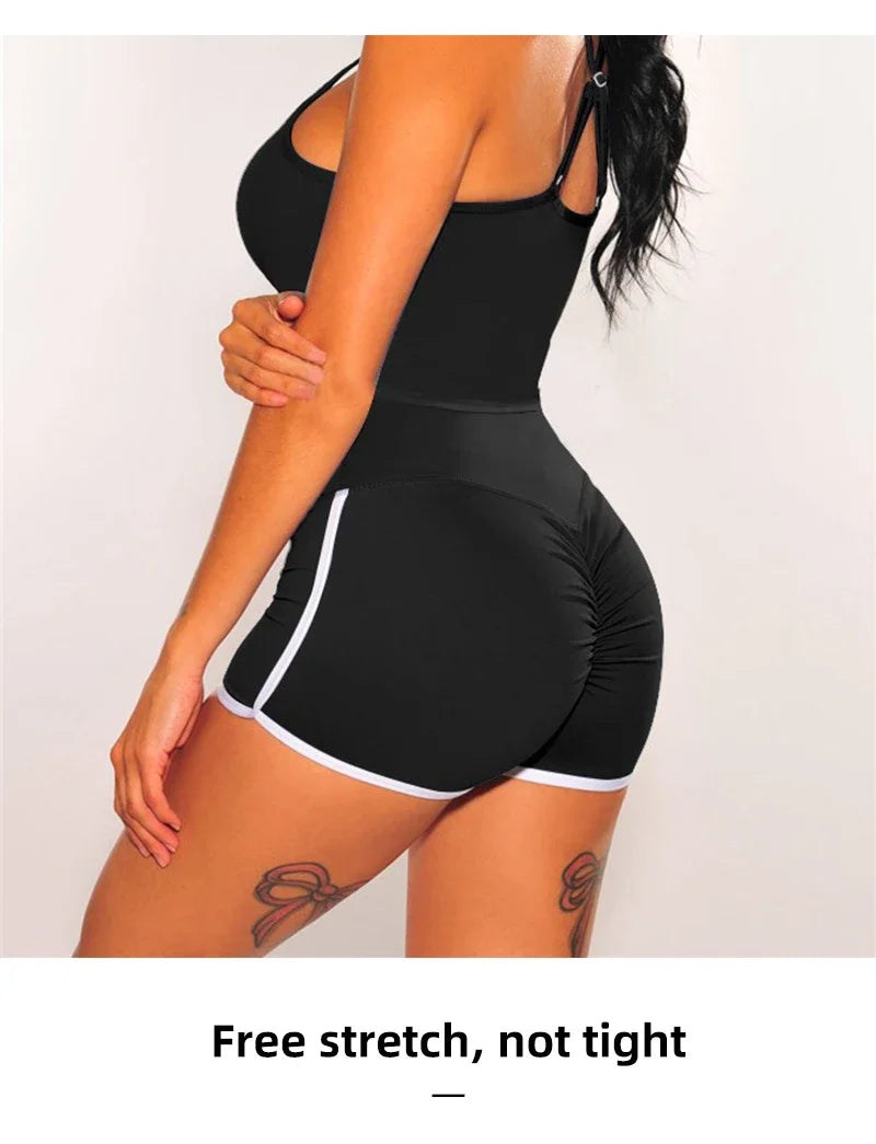 High-Waisted Fitness Exercise Running Yoga Shorts Tight Lifting Hip