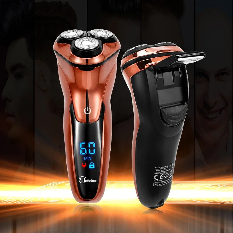 High Quality Electric Shaver Waterproof Fast Charging Men's Shaver Rechargeable Electric Razor Beard Trimmer Shaving Machine San Remo