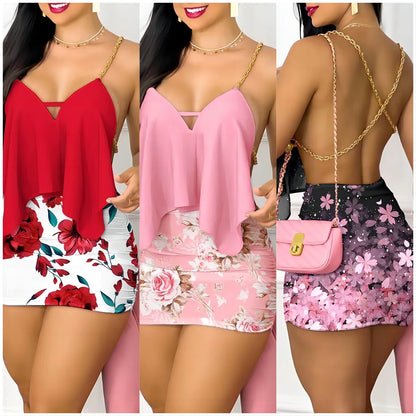 Vestido de verano para mujer, estilo sexy de hermana real, vestido privado, sin espalda, minivestido de fiesta para mujer, moda de calle alta