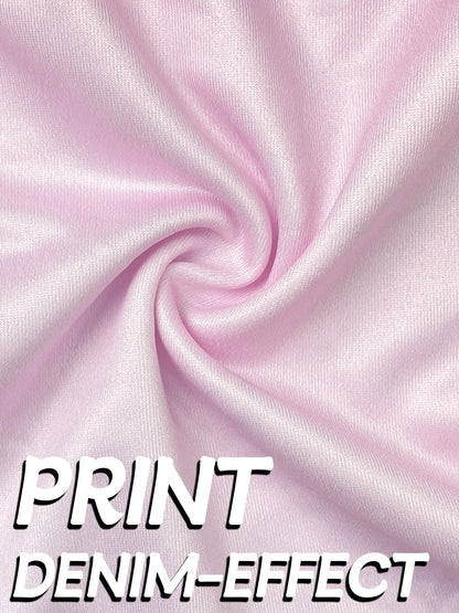 Plus Size Women's Leggings with Fake Flap Pocket,