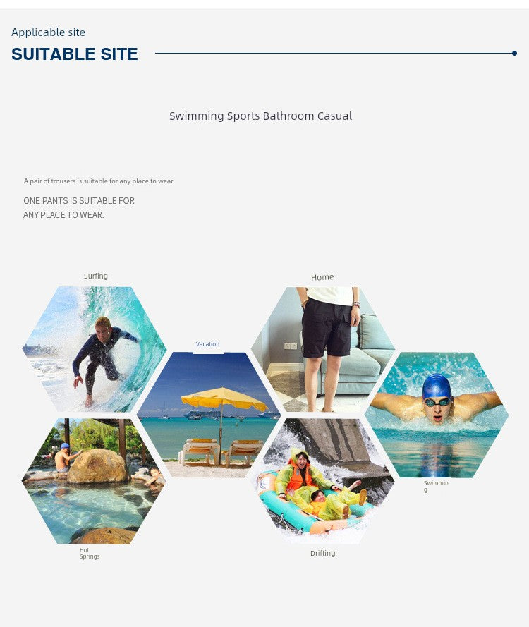 Quiksilver Cross-Border Foreign Trade New Stretch Quick-Drying Summer Men's Trousers Fashion European and American Matai Beach Pants