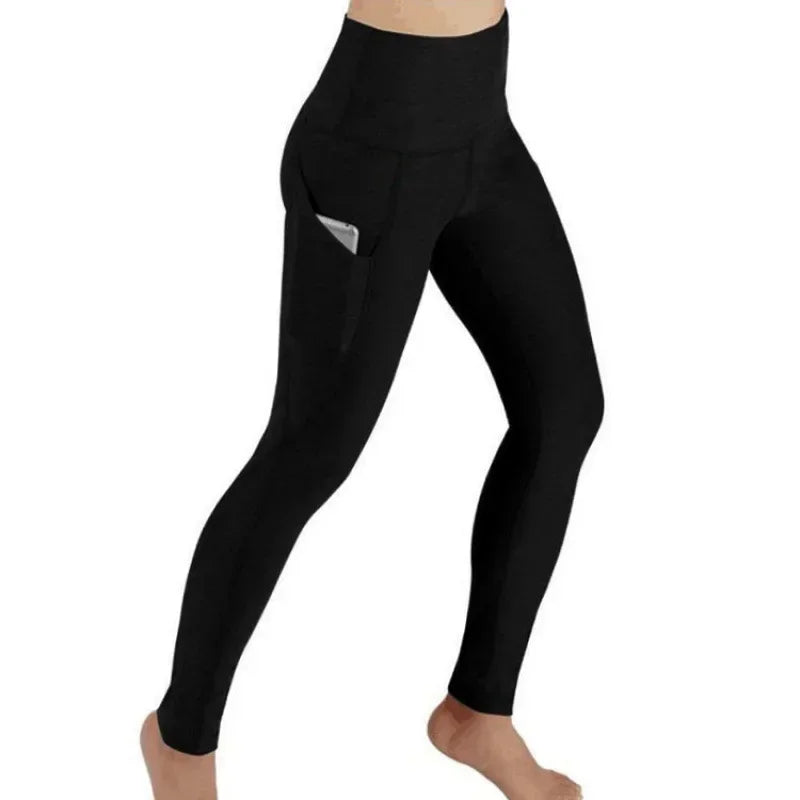 High Waist Legging Pockets Fitness Bottoms Running Sweatpants for Women Quick-Dry Sport Trousers Workout Yoga Pants 2023 NEW San Remo Shops