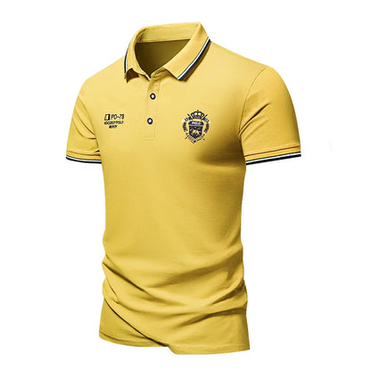 Polo Shirts Short Sleeve Top Casual Lapel Breathable Lightweight