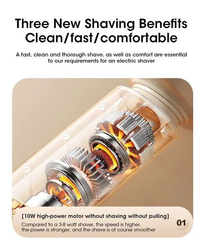Electric Shaver for Men Facial Care Facial Care Beard Cleaning Multifunctional Washable Rechargeable Family Travel Outdoor