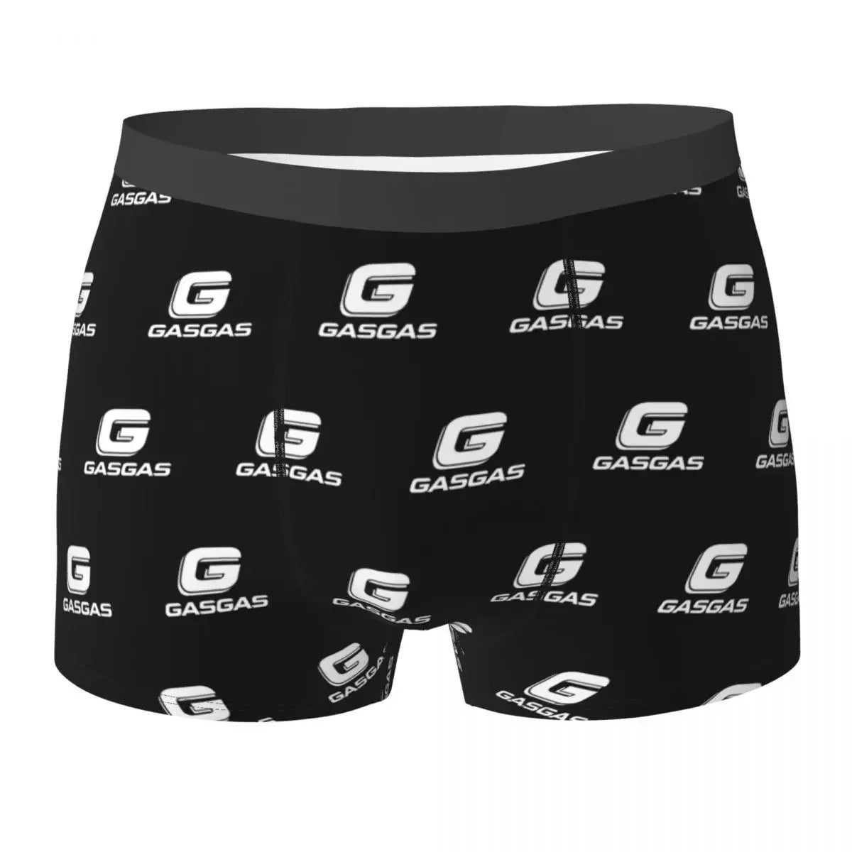 Boxer Underpants Shorts Gasgas Plaid Logo Panties Male Ventilate Underwear For Homme Man Boyfriend Gift