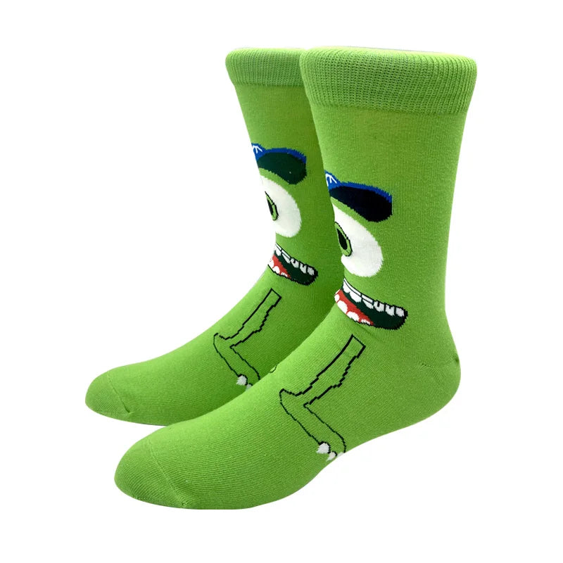 2023 New Arrival Anime Simpson Women Men Long Socks Men‘s Knee-High Cosplay Calf Sock Adult Personality Hip Hop Christmas Socks