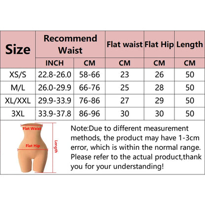 Women's High Waist Flat Angle Shaper Pants Postpartum Buttocks Lifting Body Shaping Pants Slim Shorts Waist Trainer