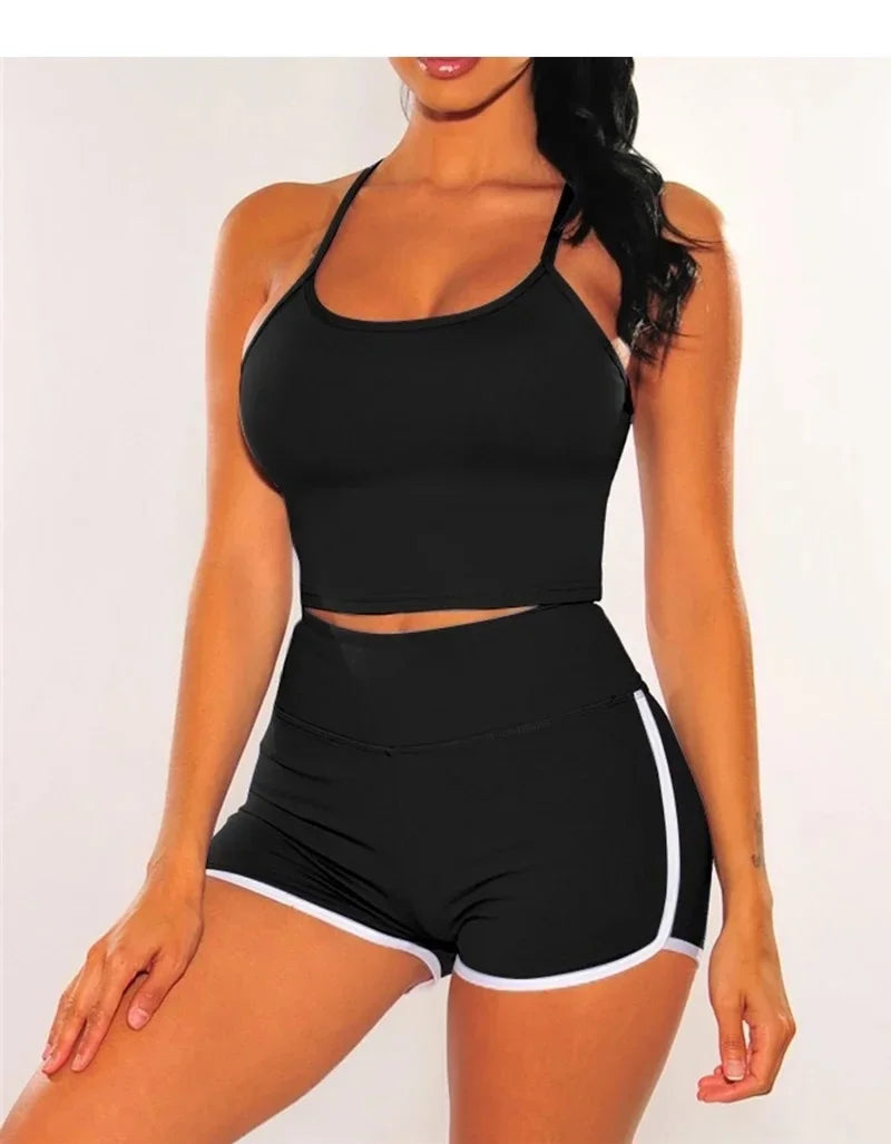 High-Waisted Fitness Exercise Running Yoga Shorts Tight Lifting Hip