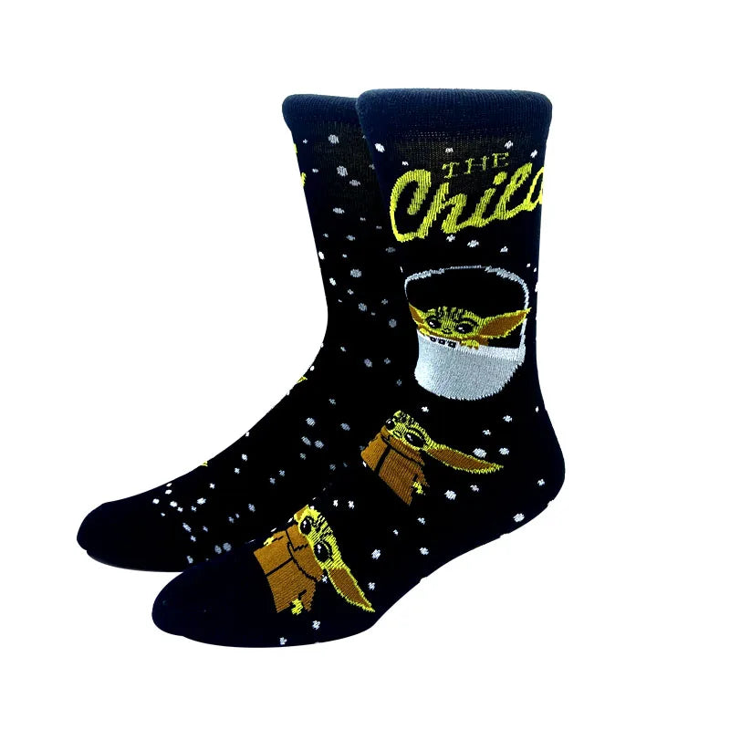 2023 New Arrival Anime Simpson Women Men Long Socks Men‘s Knee-High Cosplay Calf Sock Adult Personality Hip Hop Christmas Socks