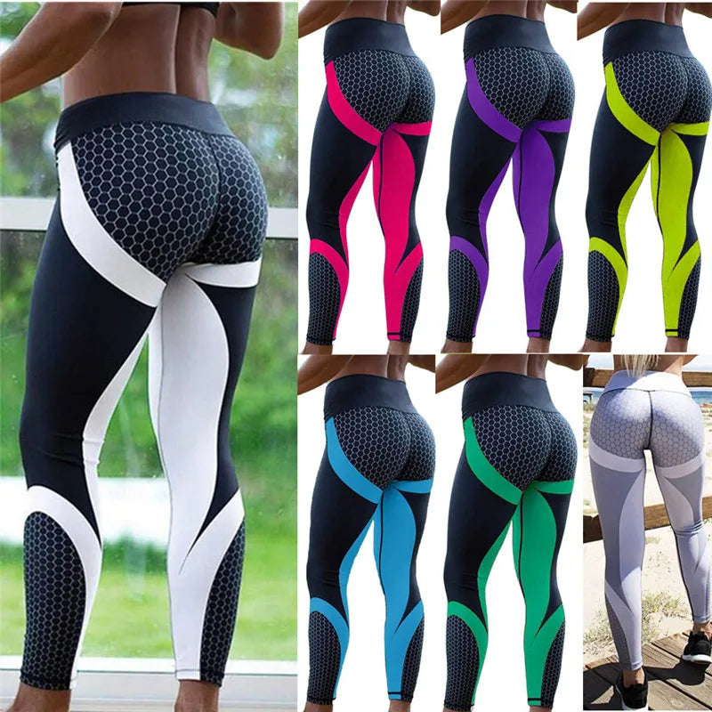 Printed Yoga Pants Women Push Up Professional Running Fitness Gym Sport Leggings Tight Trouser Pencil Leggins San Remo Shops