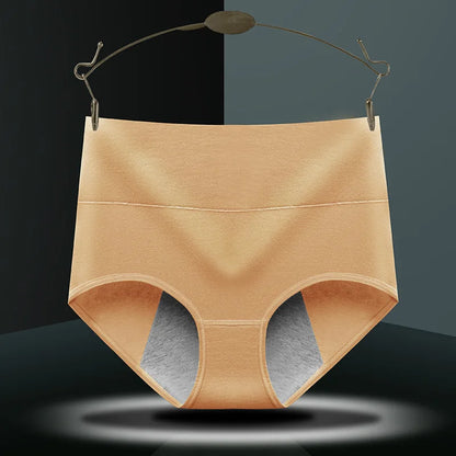 High Waist Cotton Menstrual Panties for Full Coverage and Leak Protection