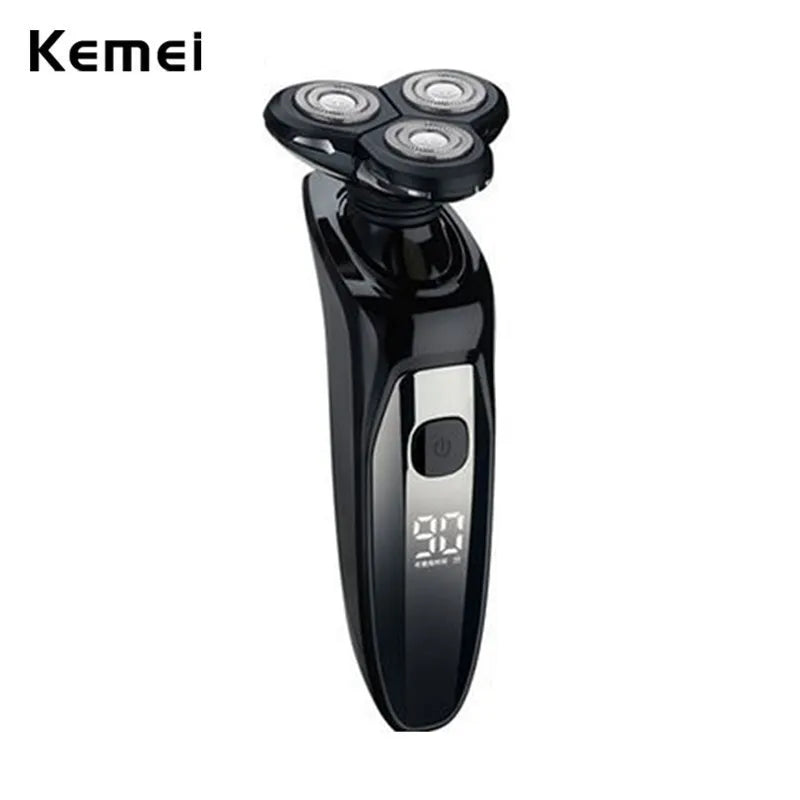 Kemei LCD Display Waterproof Electric Shaver Men Wet Dry Beard Razor Facial Shaving Machine Rechargeable Fit Philips Series 7000 San Remo