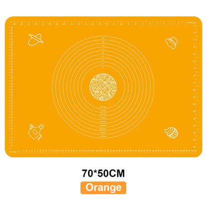 Tapete de silicona para amasar masa, tapete de silicona para hornear, pizza, pasteles, masa, repostería, cocina, parrilla, utensilios para hornear, tapete de mesa, hoja de almohadilla