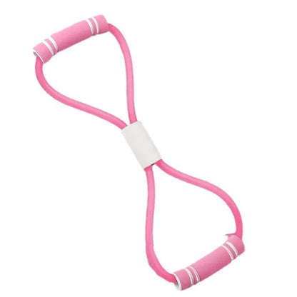 1Pcs 8-shaped Fitness Resistance Band Home Fitness Accessories Rubber Pull Rope Yoga Training Exercise Stretching Belt