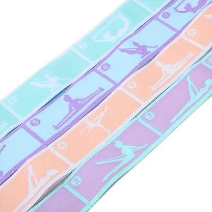 Yoga Stretching Belt - Elastic Resistance Band for Pilates