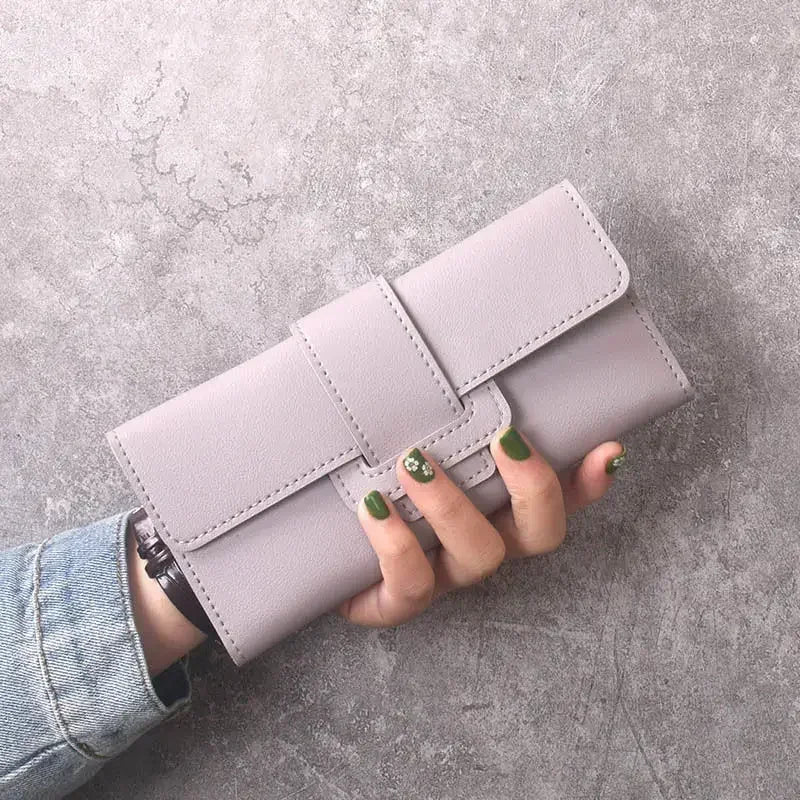 High Quality Women Wallet  Anti-theft Leather Wallets For Woman Long Zipper Large Ladies Clutch Bag Female Purse Card Holder