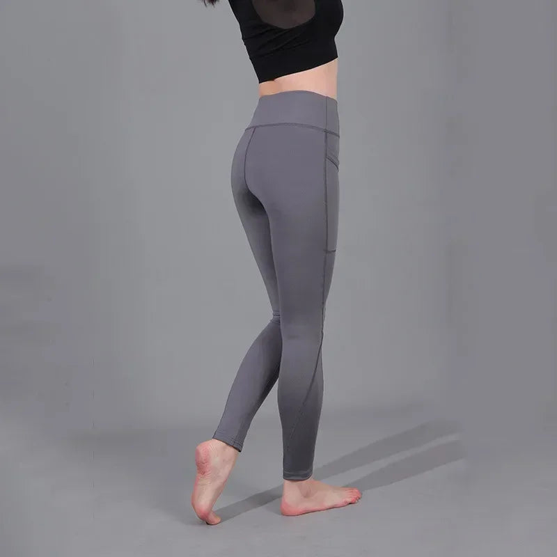 High Waist Legging Pockets Fitness Bottoms Running Sweatpants for Women Quick-Dry Sport Trousers Workout Yoga Pants 2023 NEW San Remo Shops