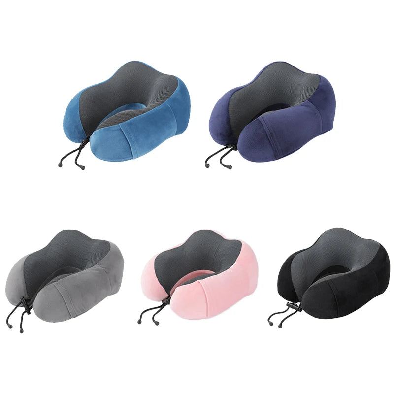 Memory Foam U-shaped Neck Pillow Soft Travel Pillow Massage Neck Pillow Sleep Plane Car Cervical Spine Pillow Bedding Nap San Remo Shops