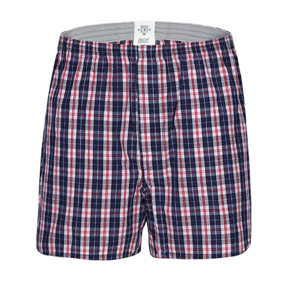 Klassische karierte Herrenhose aus Baumwolle, lässige Homewear, Herrenunterwäsche, Schlafhose, Oberbekleidung, lockere Aro-Hose für den Alltag