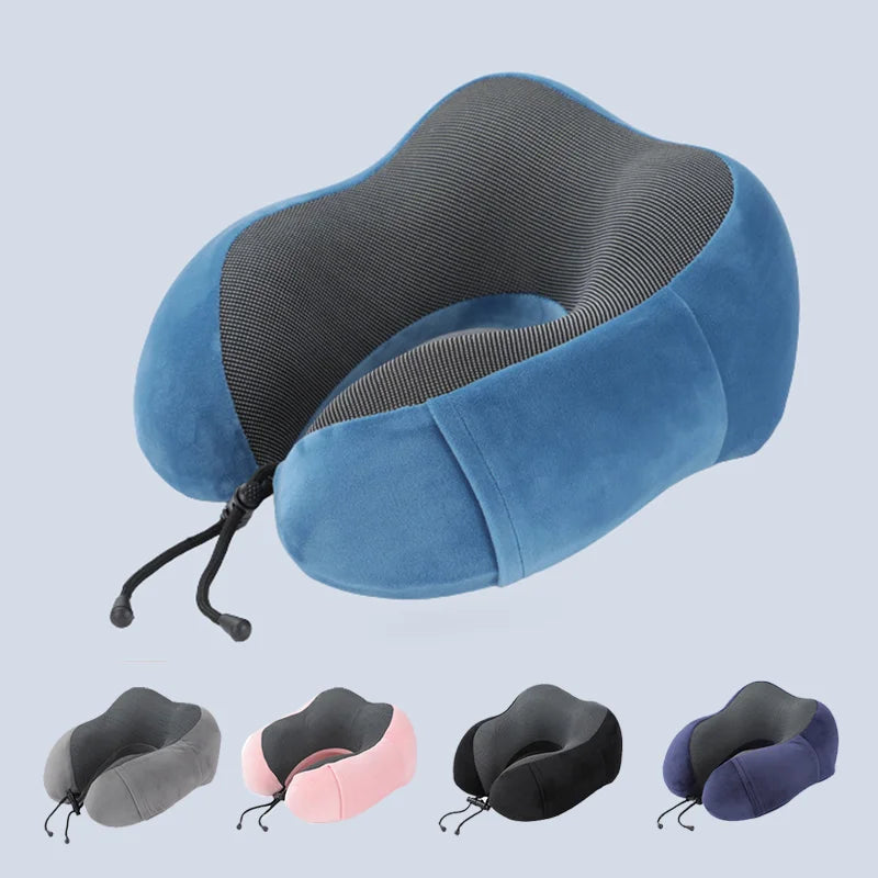 Memory Foam U-shaped Neck Pillow Soft Travel Pillow Massage Neck Pillow Sleep Plane Car Cervical Spine Pillow Bedding Nap San Remo Shops