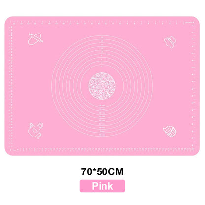 Tapete de silicona para amasar masa, tapete de silicona para hornear, pizza, pasteles, masa, repostería, cocina, parrilla, utensilios para hornear, tapete de mesa, hoja de almohadilla