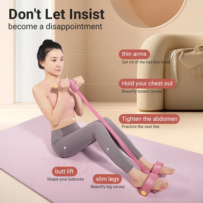 Multi-Tube Resistance Band with Pedal Puller - 6-Tube System