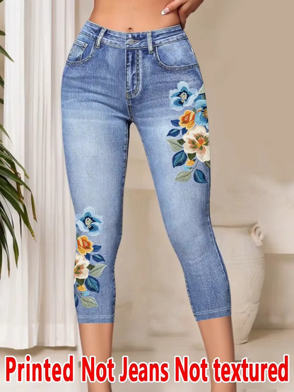 Printed Pants - Not Denim Fabric