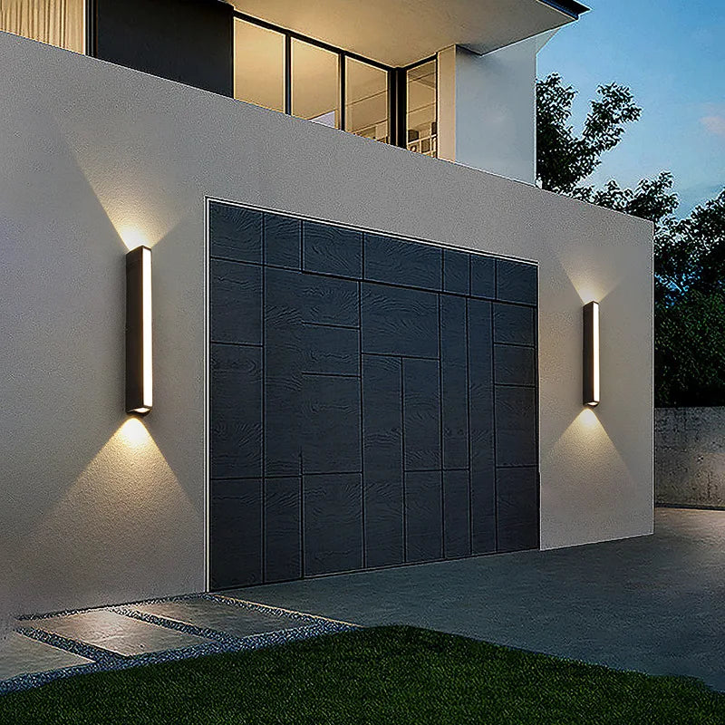 Modern Waterproof Outdoor Long Strip LED Wall Lamp IP65 Aluminum Wall Light Garden Porch Sconce Light Home Fixtures Luminaire San Remo Shops