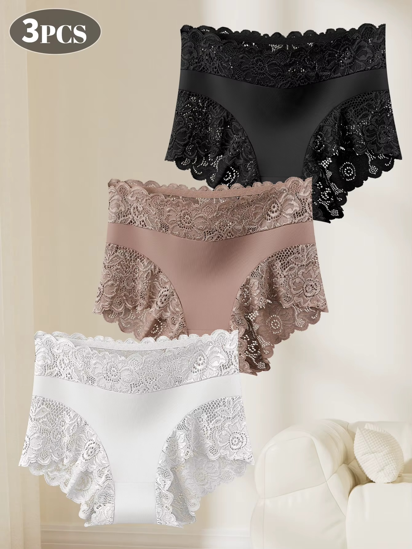 3 Pack High Waisted Tummy Control