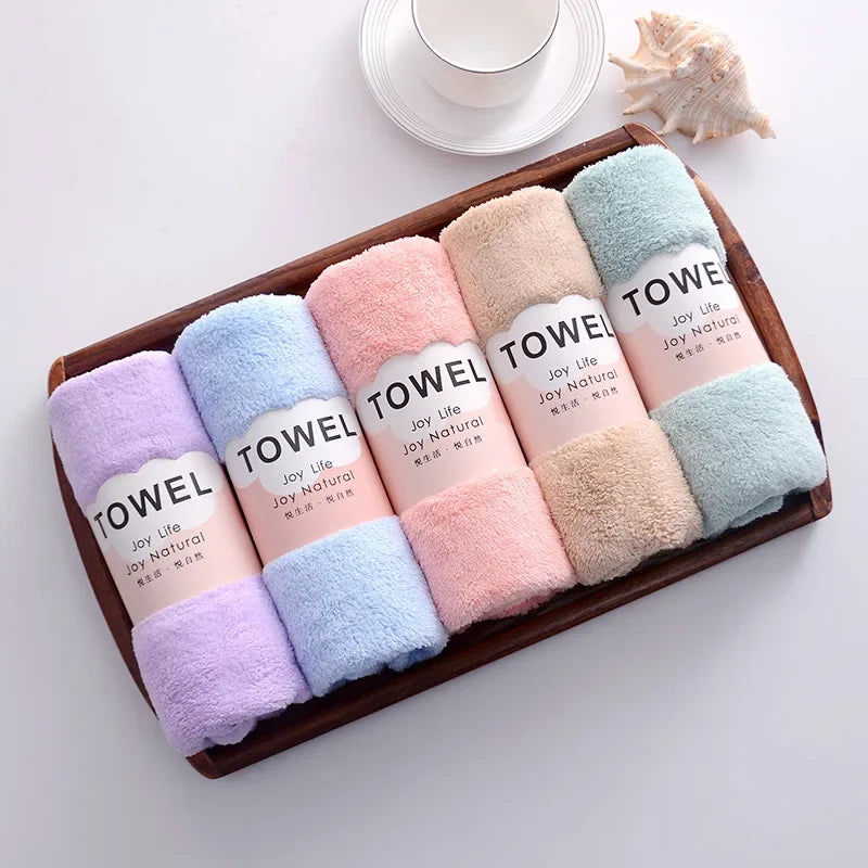 Face Towel Thickened Microfiber Absorbent High-density Coral Fleece Towel Quick Dry Clean Face Soft Absorbent Towel San Remo Shops