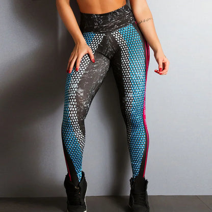 2025 Popular Digital Printing Letters Sports Yoga Fitness Leggings Quick Dry High Elastic Workout Leggings