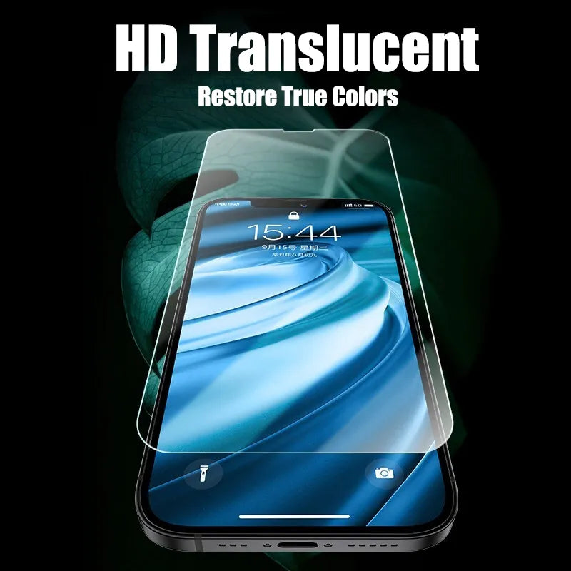 4PCS Full Cover Tempered Glass For iPhone 11 12 13 14 15 Pro Max Screen Protector For iPhone X XR XS Max 7 8 6 Plus Glass Film Desers